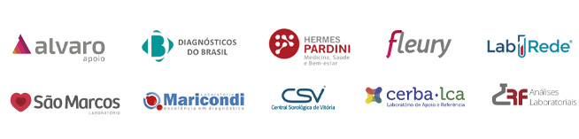Integração com laboratórios de apoio Pardini, DB, Álvaro, São Marcos, CSV e outros